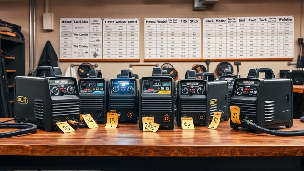 welding machine cost comparison