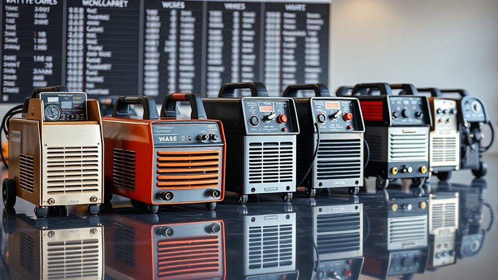 welding machine cost comparison