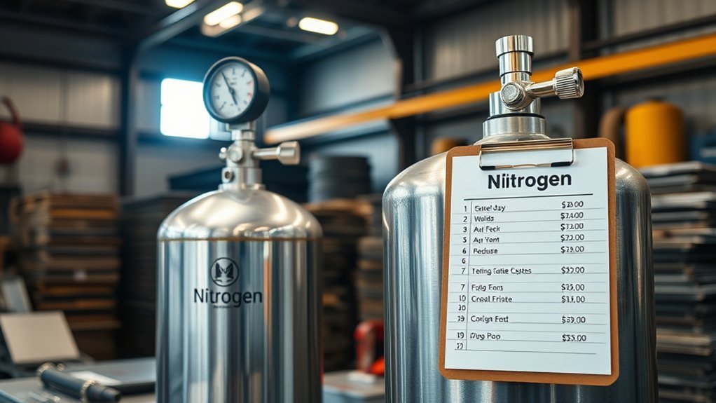 welding nitrogen refill costs