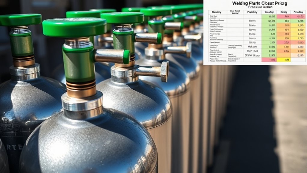 welding oxygen cylinder pricing