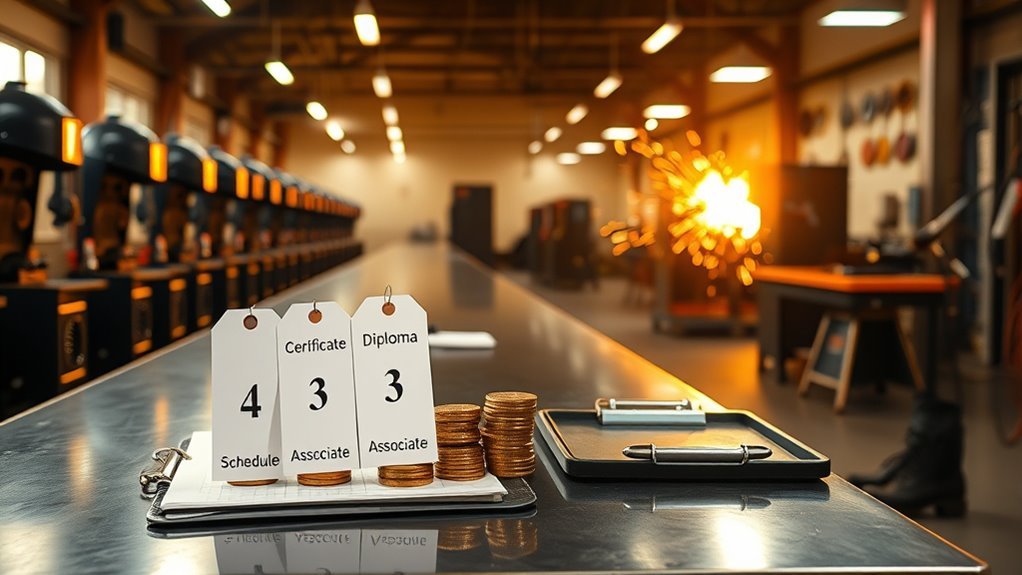 welding program tuition costs