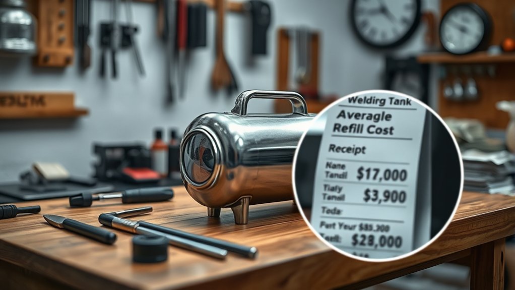welding tank refill costs
