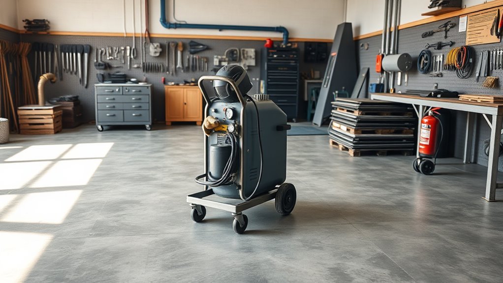 welding workshop safety setup