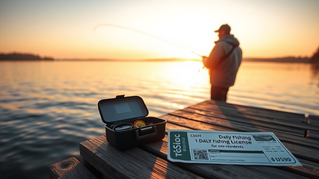 1 day fishing license cost
