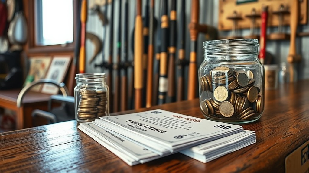 1 day fishing license costs