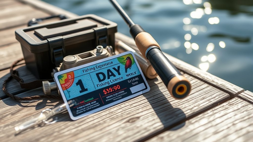 1 day fishing license details