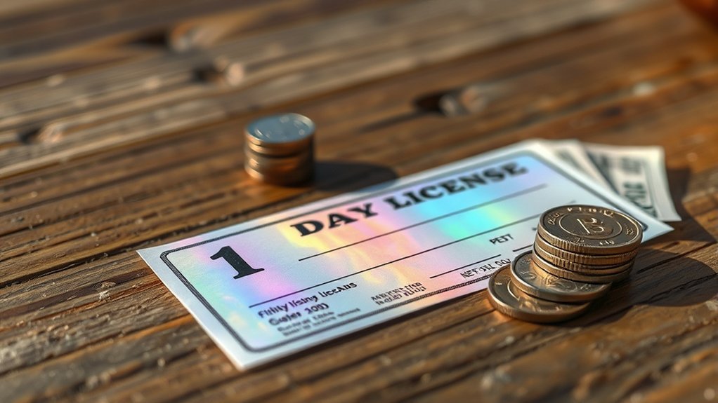 1 day fishing license guidelines