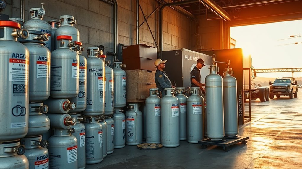 argon cylinder cost factors