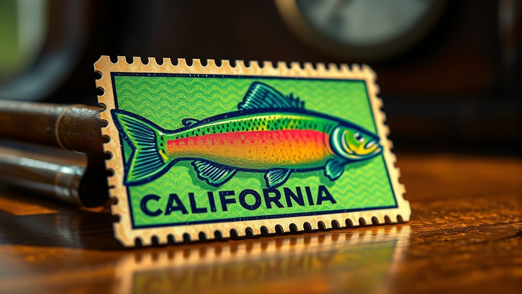 Angler fishing for trout on a California lake