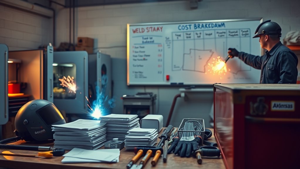 cost breakdown for welding