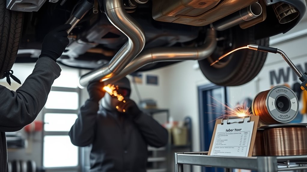 exhaust welding pricing factors