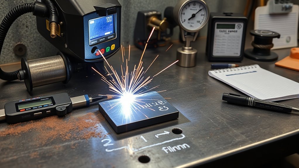 welding gas gauges and filler metal spools