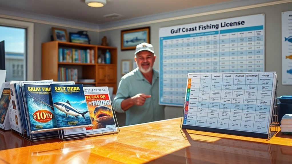 fishing endorsements and fees