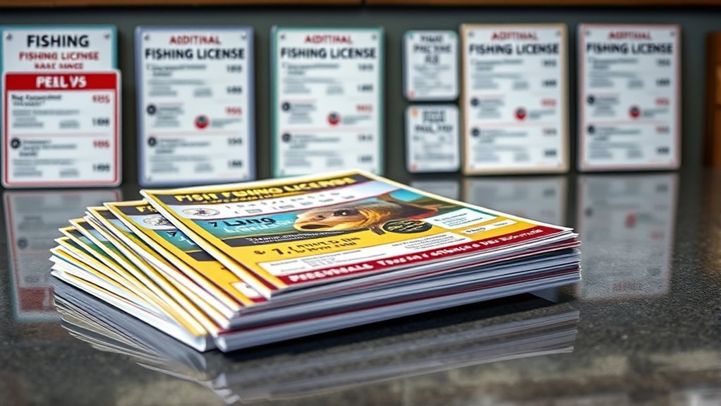 fishing license additional costs