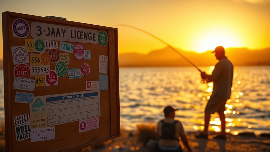 fishing license additional costs
