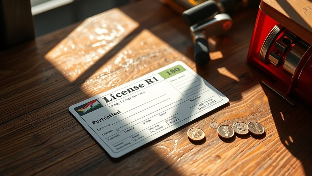 fishing license additional costs