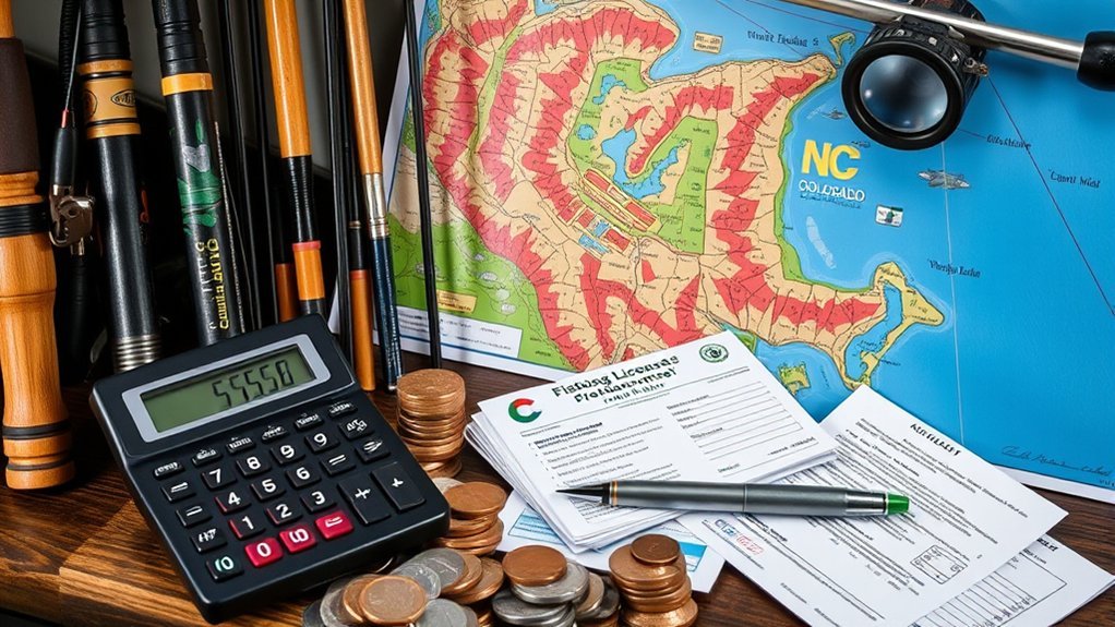 fishing license additional costs