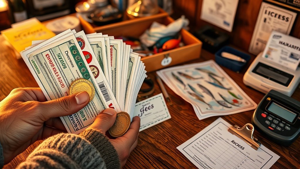 fishing license additional costs