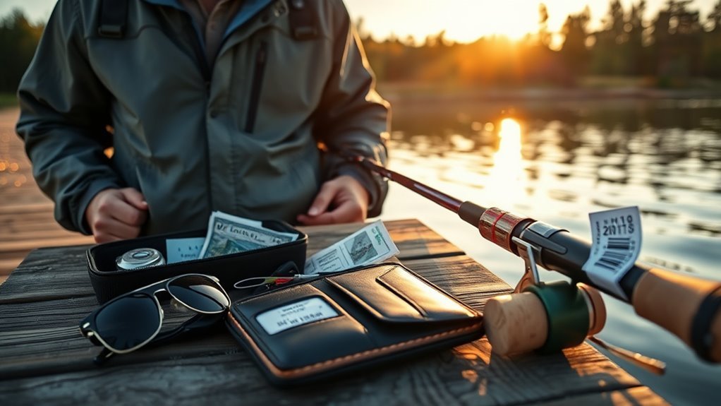 fishing license and id