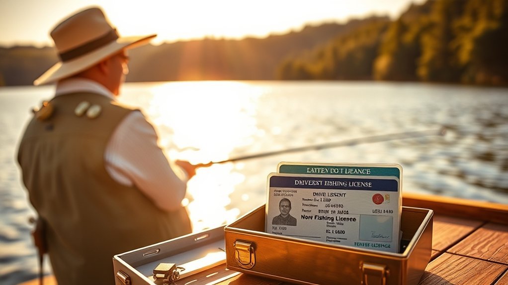 fishing license and id