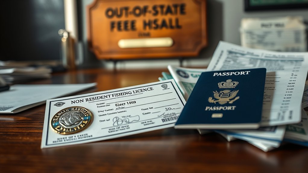 fishing license and id