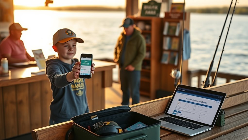 fishing license application methods