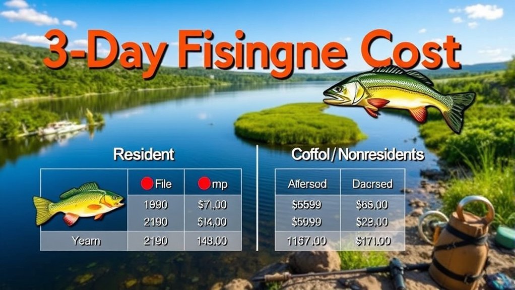 fishing license cost breakdown