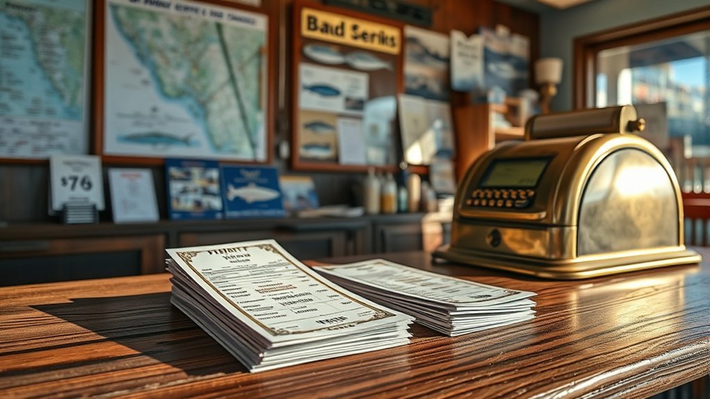 fishing license costs vary