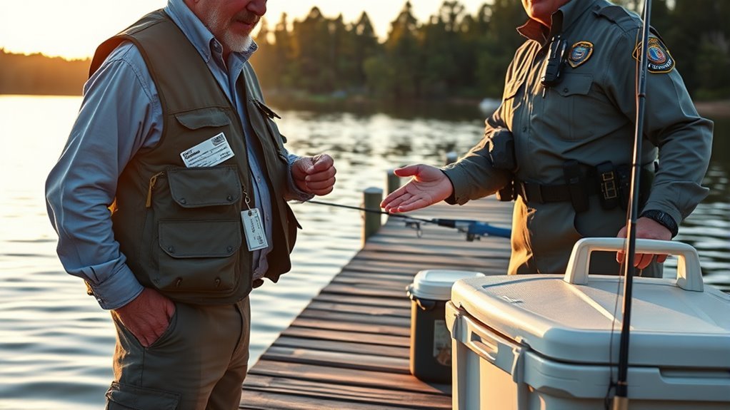 fishing license display requirements