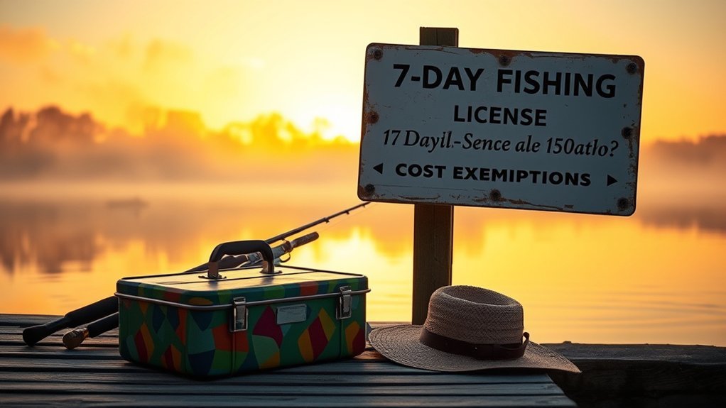 fishing license exemptions available