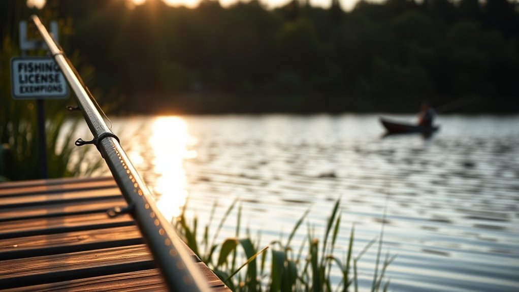 fishing license exemptions available