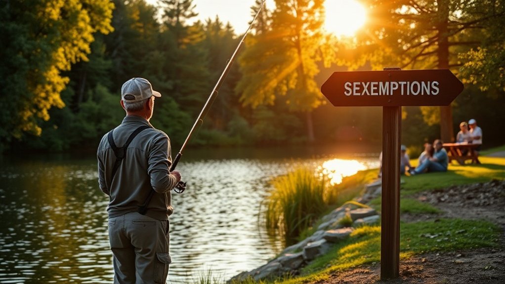 fishing license exemptions explained