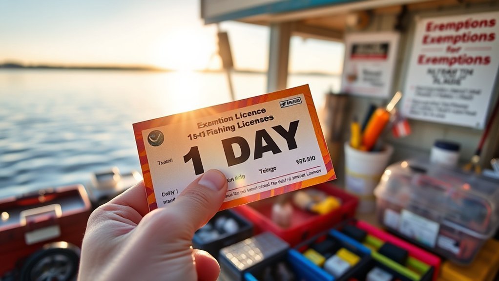fishing license exemptions explained