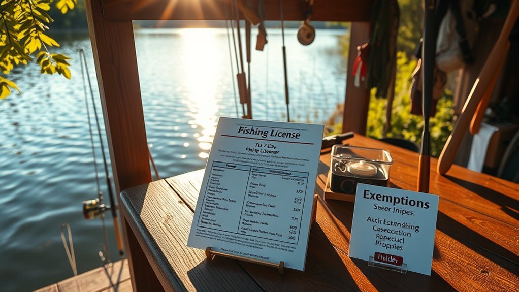 fishing license exemptions explained