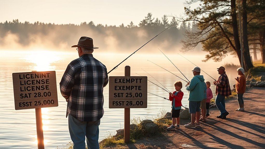 fishing license exemptions explained