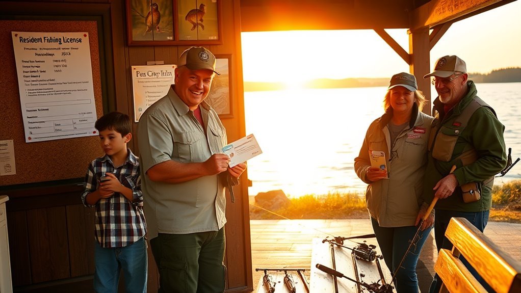 fishing license exemptions oklahoma