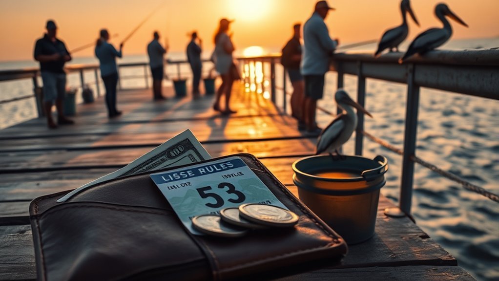 fishing license exemptions pier