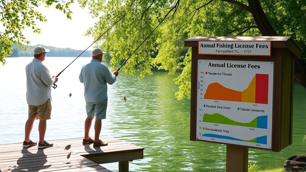 fishing license fee differences