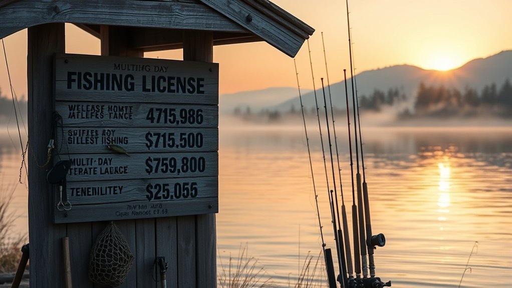 fishing license multi day pricing