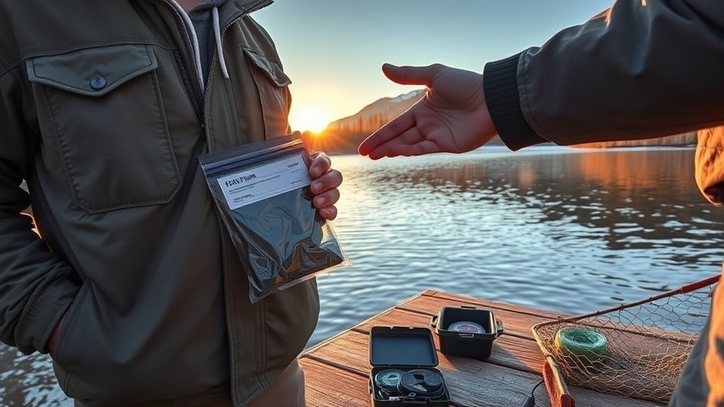 fishing license presentation rules