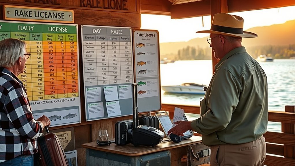 fishing license pricing details