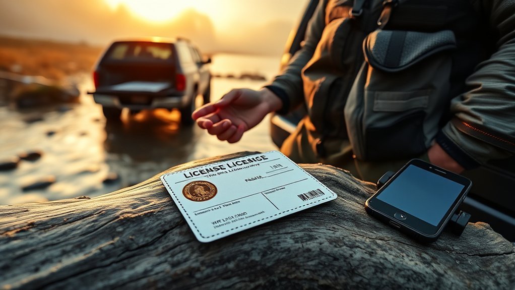 fishing license printing requirements