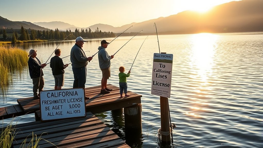 fishing license requirements california
