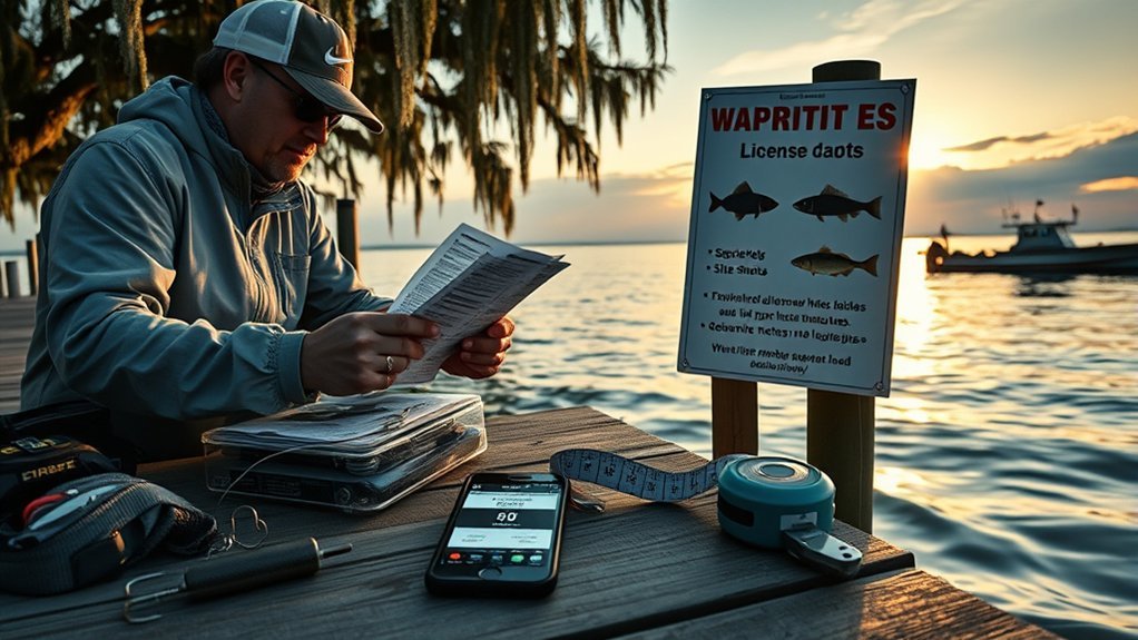 fishing license rules compliance