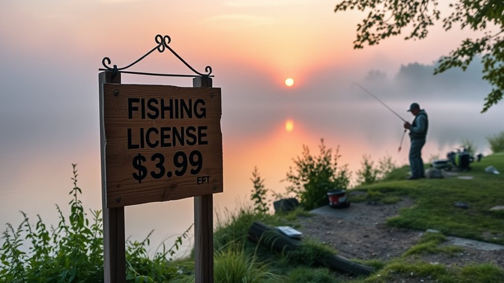 fishing license short term fees