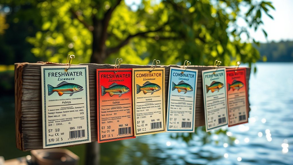 fishing license types and fees