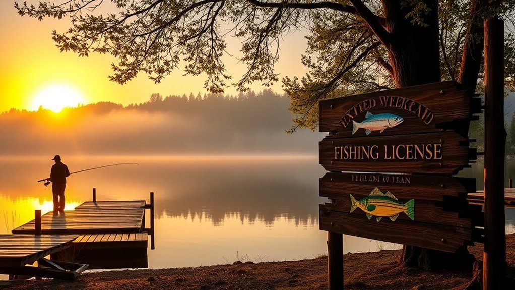 fishing license weekend fees