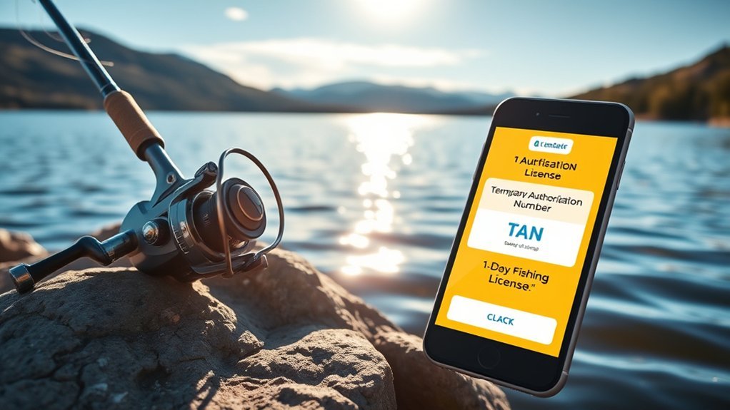 fishing with temporary authorization