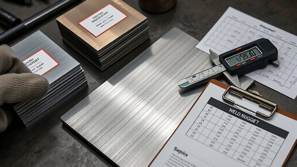 identify metals and thicknesses