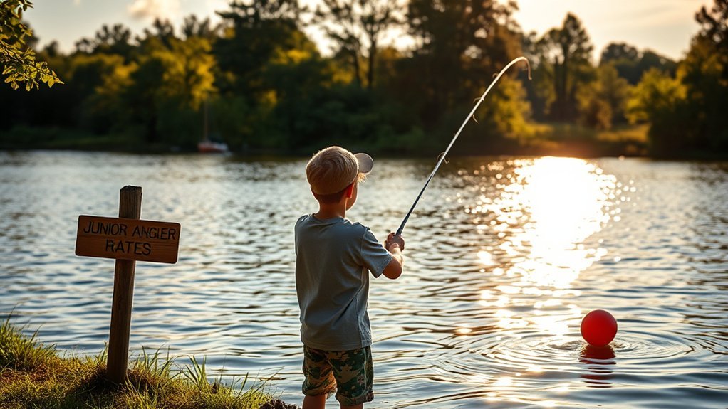 junior angler fishing fees